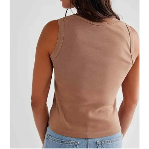 NWT DAYDREAMER Queen Tour '75 Scoop Neck Tank Top in Brown - Picture 10 of 10